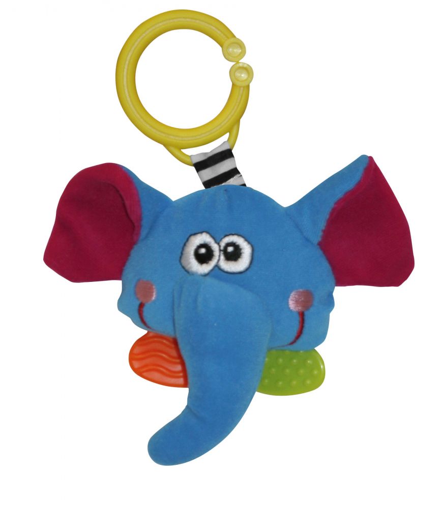 babashop.hu - Lorelli Toys plüss csörgő rágóka - Elefánt