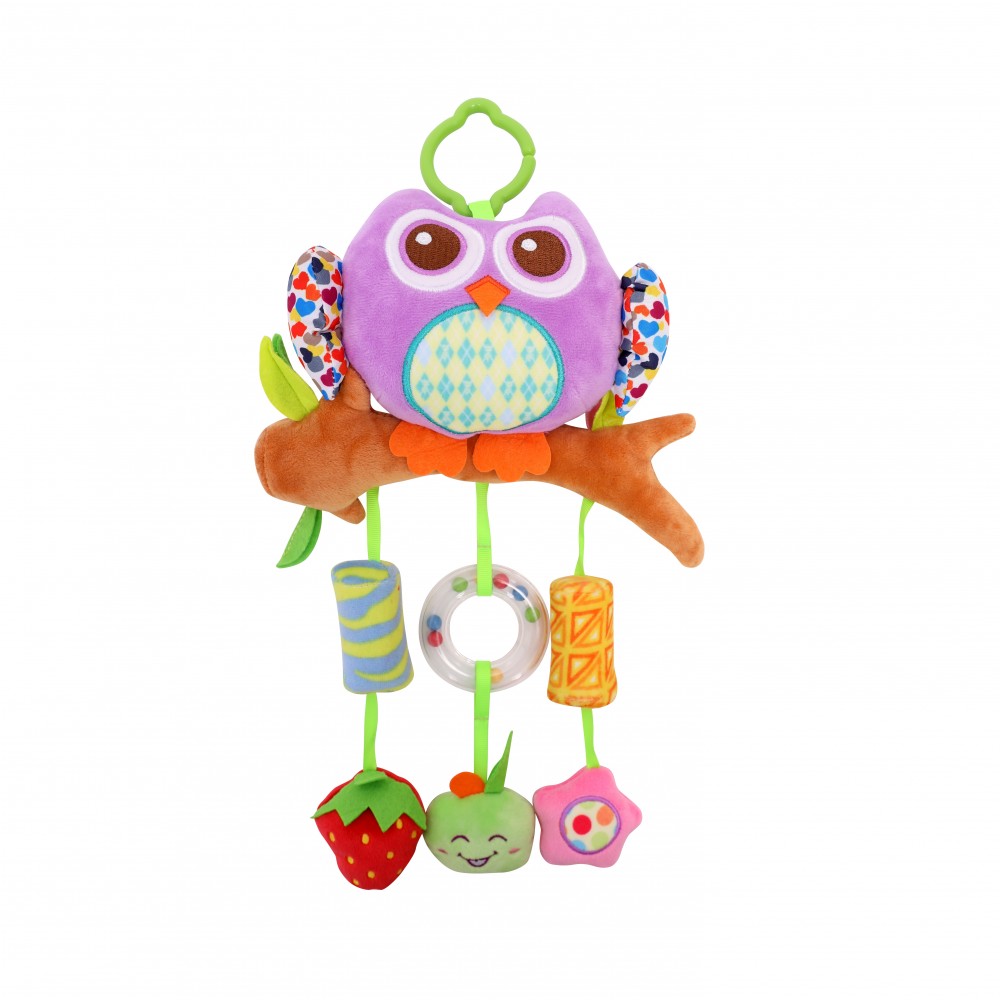 babashop.hu - Lorelli Toys készségfejlesztő plüss játék - purple bagoly