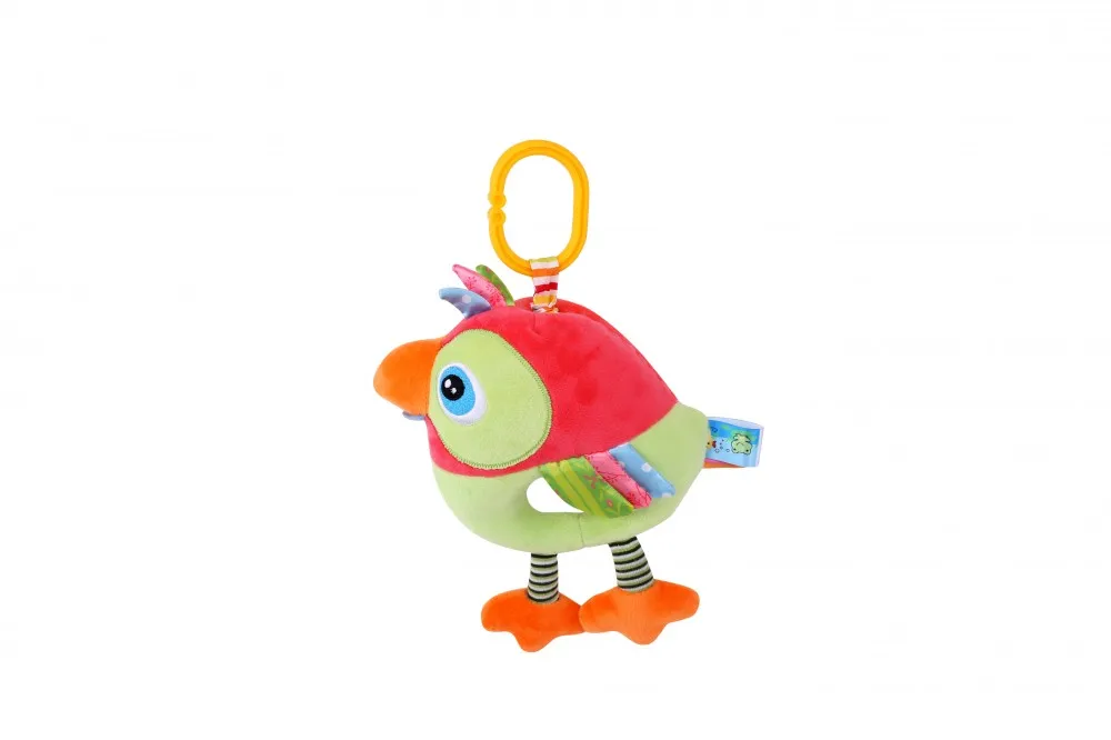 babashop.hu - Lorelli Toys zenélő plüss játék - piros madár