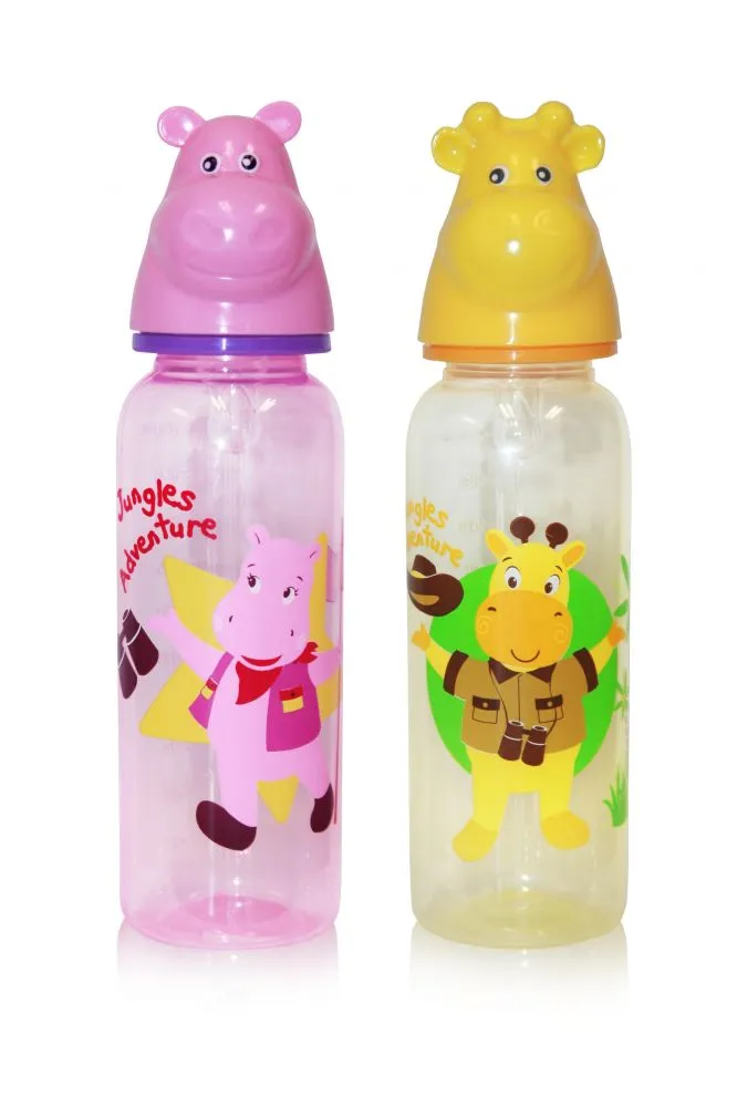 babashop.hu - Baby Care Cumisüveg 250 ml BPA mentes - állatfejes