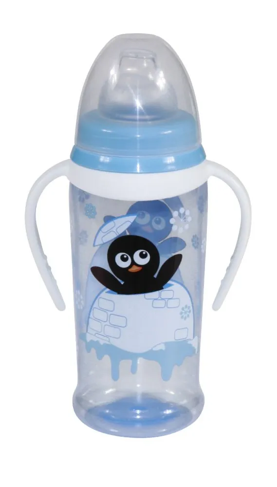 babashop.hu - Baby Care itató puha ivócsörrel és fogantyúval 350ml - vegyes színekben