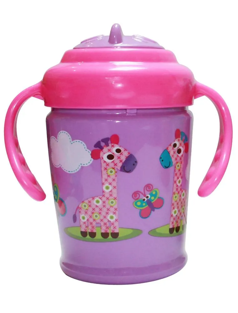 babashop.hu - Lorelli Zoo Szívószálas itatópohár fogantyúval 270ml