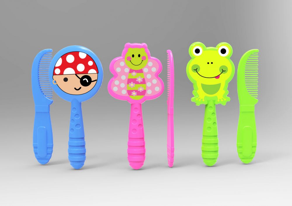 babashop.hu - Baby Care Fésű és hajkefe - kalózos / békás / pillangós