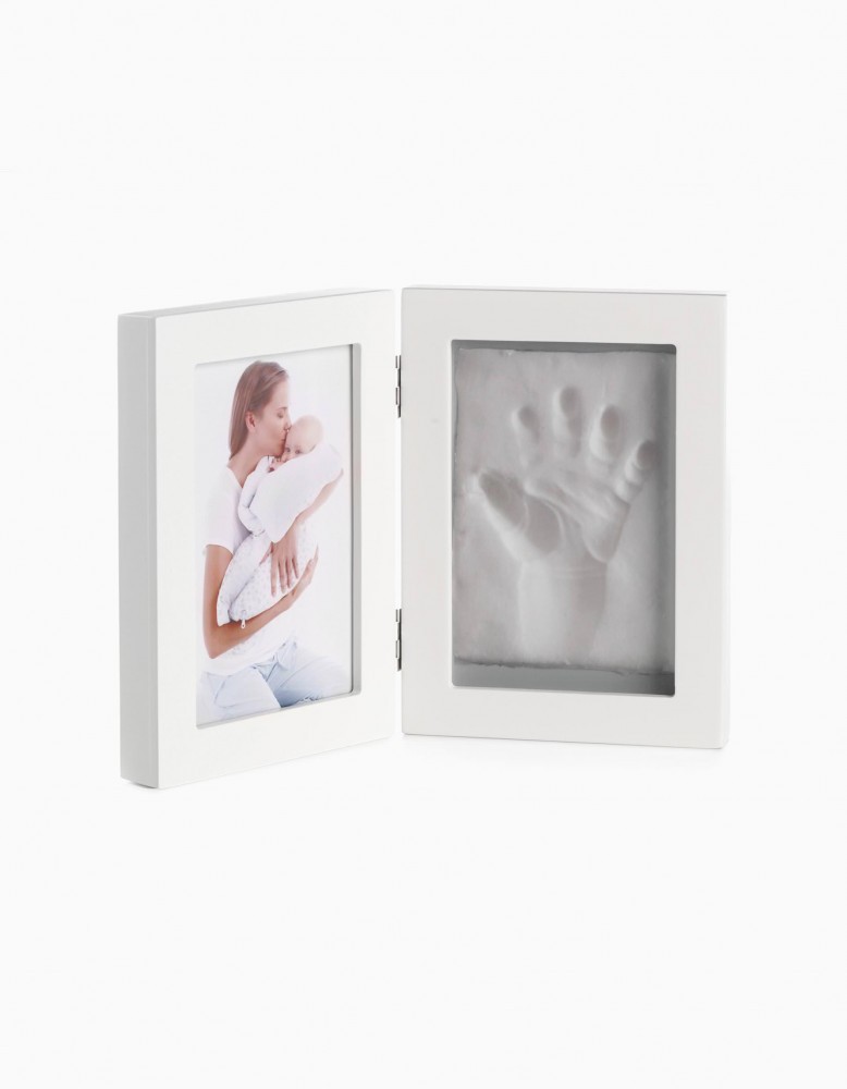 babashop.hu - Jané kéz és láblenyomat készítő készlet + 2 részes fa képkeret