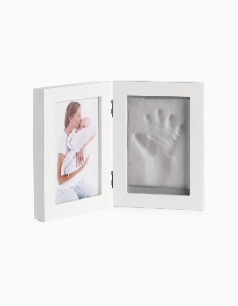 babashop.hu - Jané kéz- és láblenyomat készítő készlet + 2 részes fa képkeret