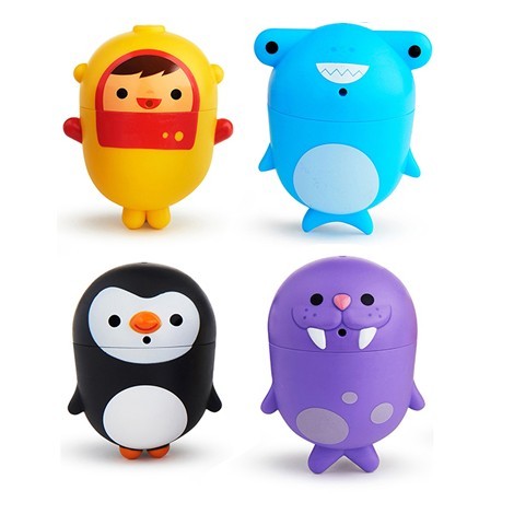 babashop.hu - Munchkin CleanSqueeze™ spriccelős fürdőjáték - pingvin & rozmár vagy búvár & cápa