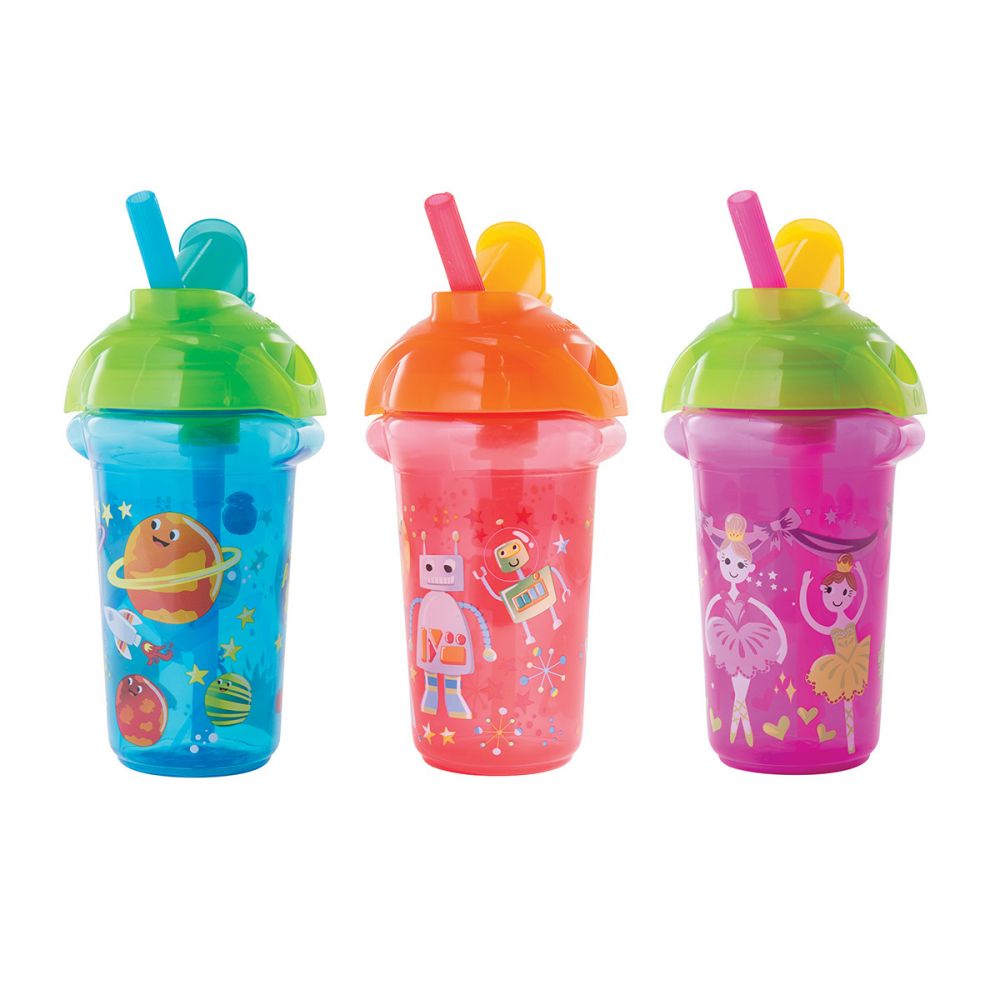 babashop.hu - Munchkin szívószálas itató 260ml - vegyes színek