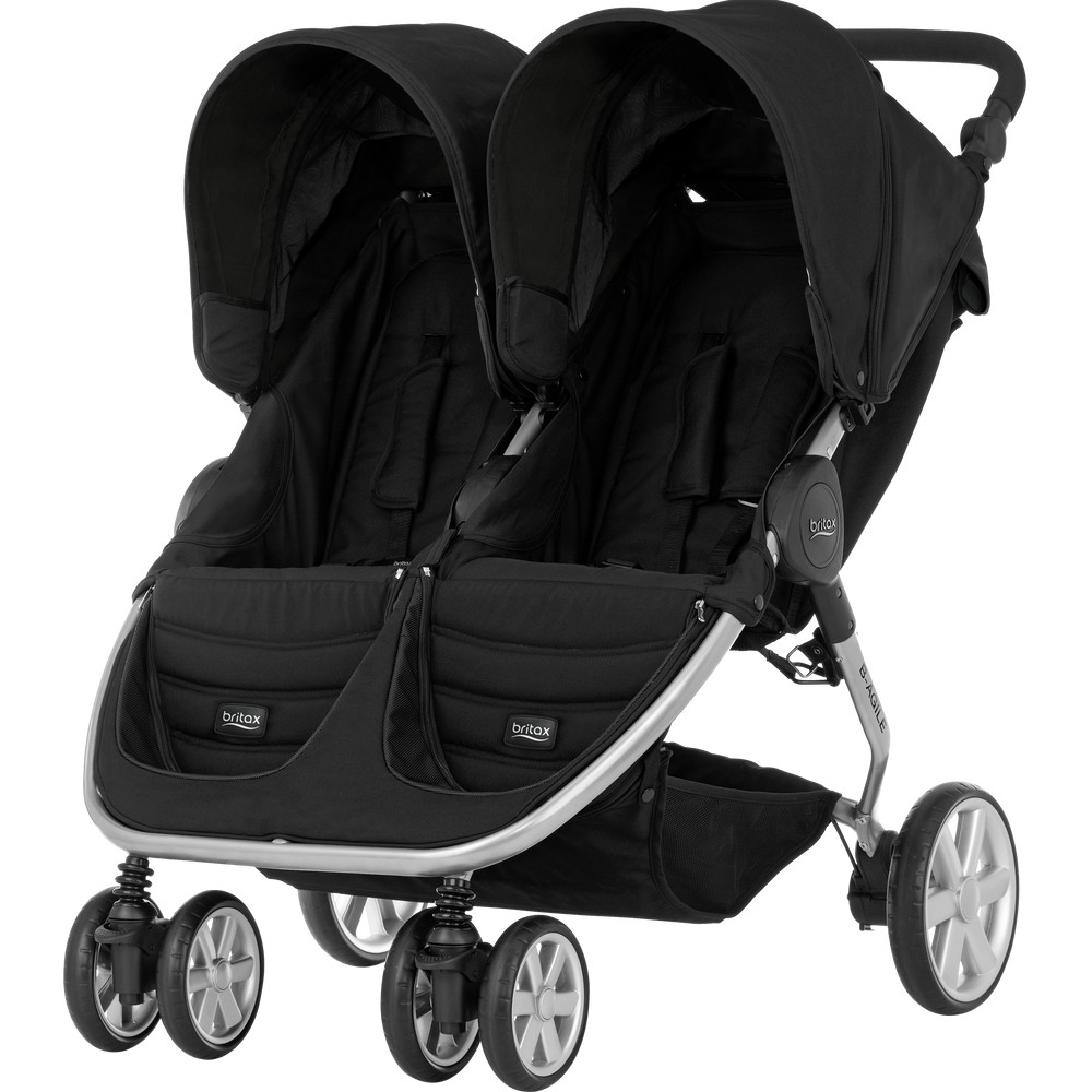 babashop.hu - Britax Römer B-Agile Double iker babakocsi - Cosmos Black