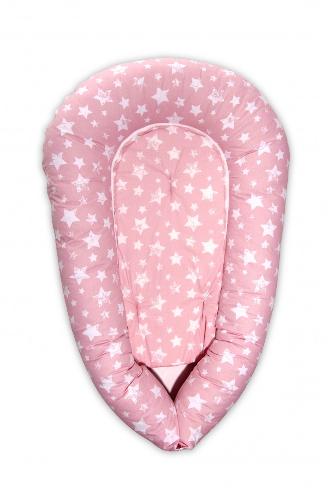 babashop.hu - Lorelli 2 az 1-ben babafészek - Pink Stars