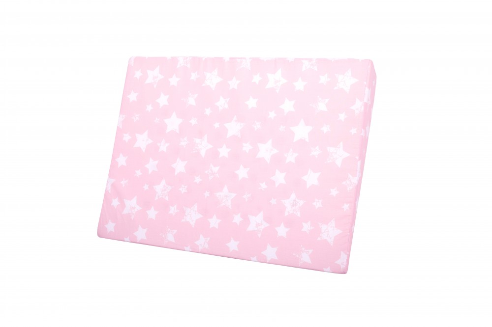 babashop.hu - Lorelli Air comfort légáteresztő párna - Pink Stars (csillagos)