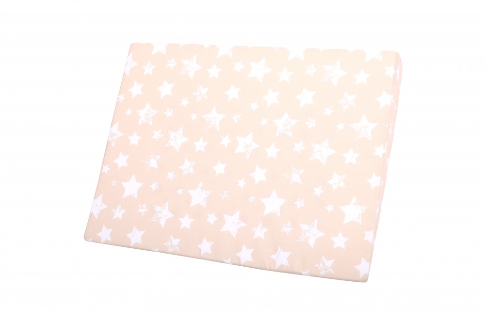 babashop.hu - Lorelli Air comfort légáteresztő párna - Beige Stars (csillagos)