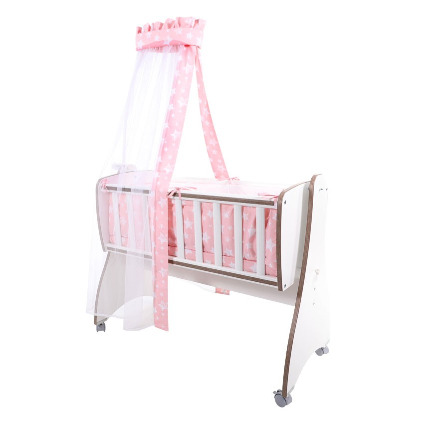 babashop.hu - Lorelli First Dreams ágyneműgarnitúra - Pink Stars