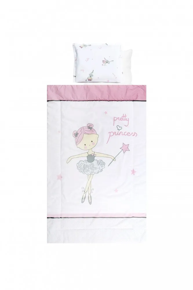 babashop.hu - Lorelli 4 részes ágyneműgarnitúra - Ballett Pink