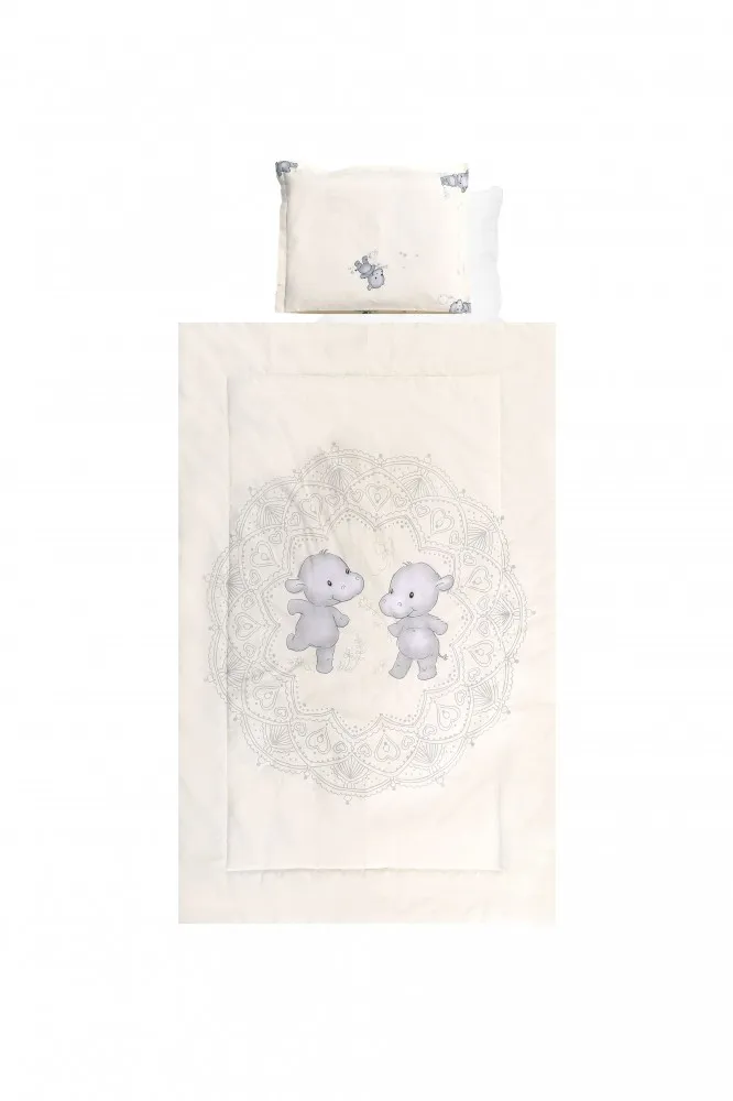 babashop.hu - Lorelli 4 részes ágyneműgarnitúra - Happy Hippo