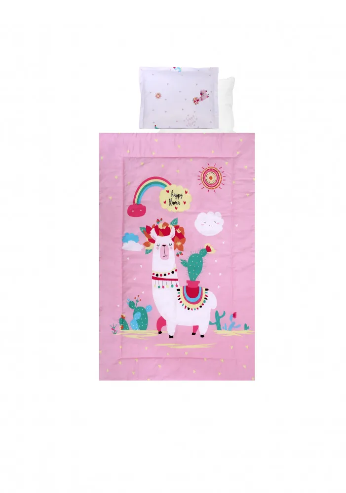 babashop.hu - Lorelli 4 részes ágyneműgarnitúra - Happy Lama