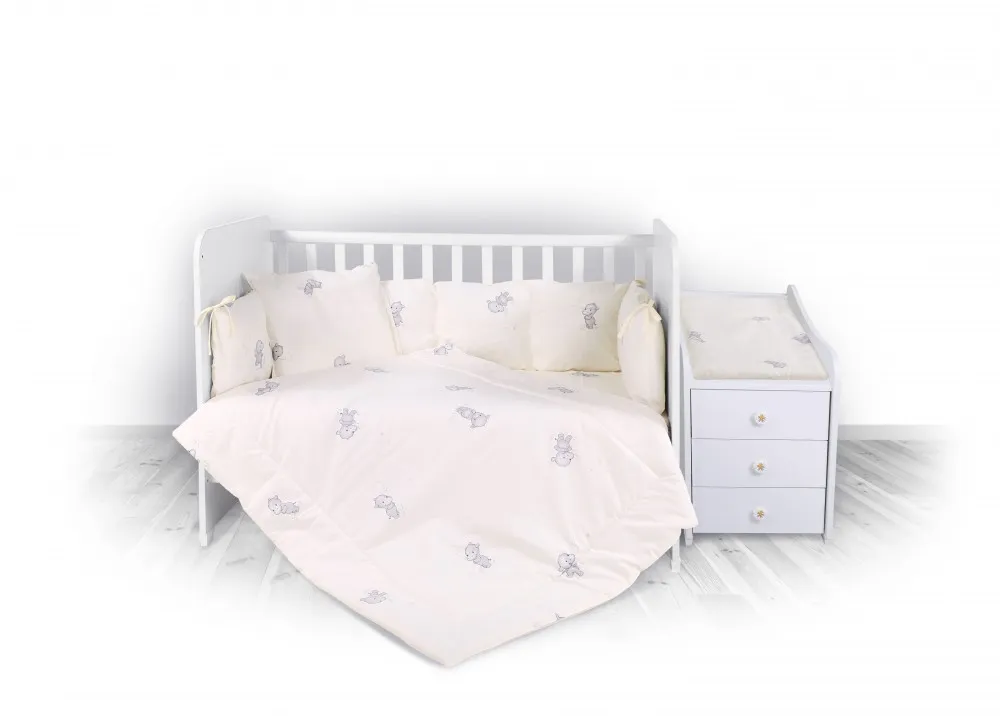 babashop.hu - Lorelli ágyneműgarnitúra Trend kombi ágyhoz - Happy Hippo Beige