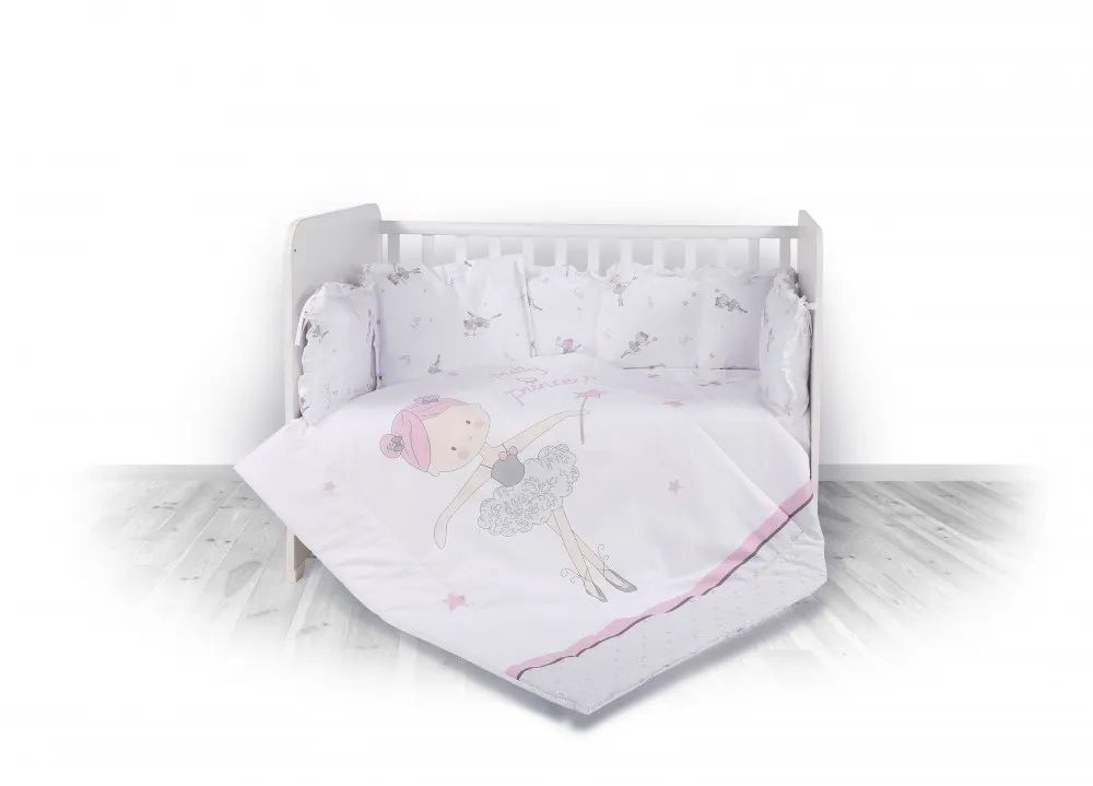 babashop.hu - Lorelli 5 részes ágyneműgarnitúra - Ballett pink