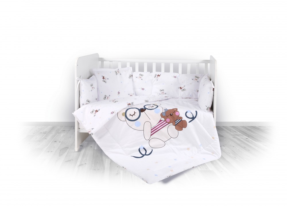 babashop.hu - Lorelli 5 részes ágyneműgarnitúra - Bear Beige