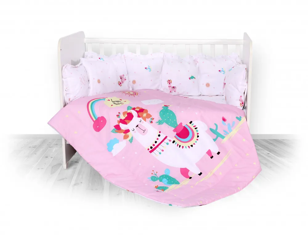 babashop.hu - Lorelli 5 részes ágyneműgarnitúra - Happy Lama