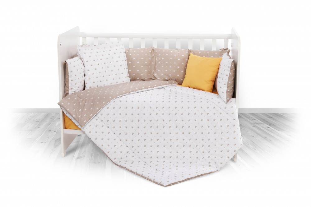 babashop.hu - Lorelli 5 részes ágyneműgarnitúra - Crowns Latte