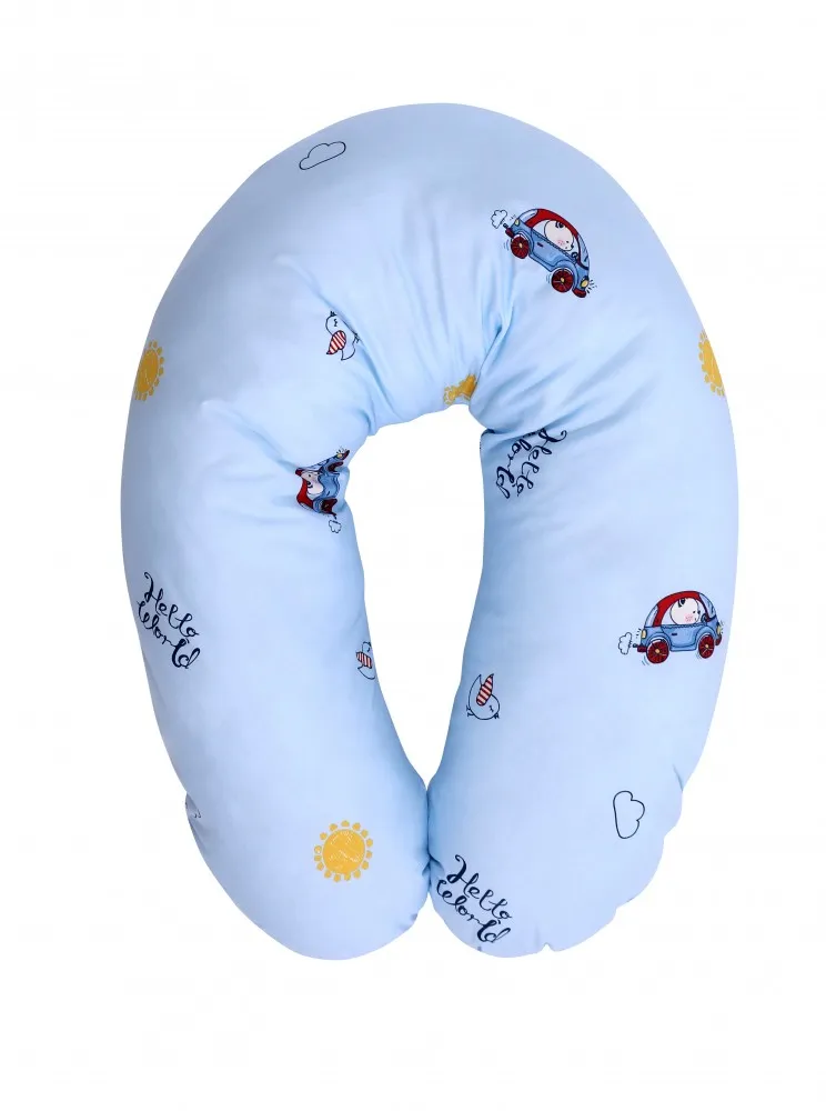 babashop.hu - Lorelli szoptatós párna - Bear & Car Blue