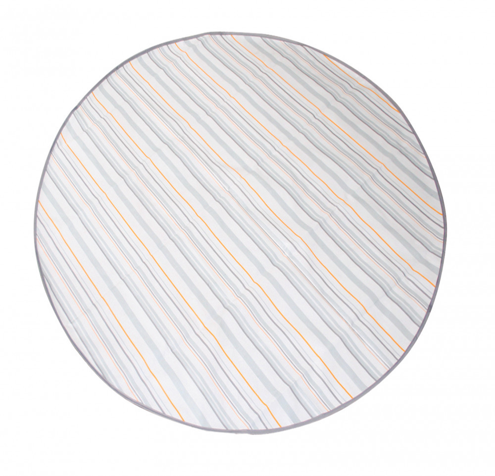 babashop.hu - Prince Lionheart catchALL padlóvédő szőnyeg etetőszék alá, kerek - Chevron szürke/fehér