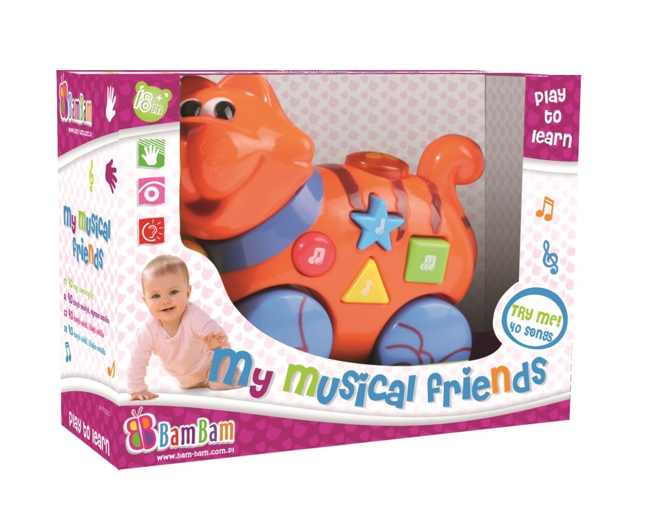 babashop.hu - BamBam Készségfejlesztő játék - zenélő cica