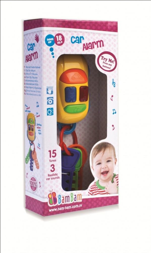 babashop.hu - BamBam Készségfejlesztő játék - zenélő autós kulcstartó
