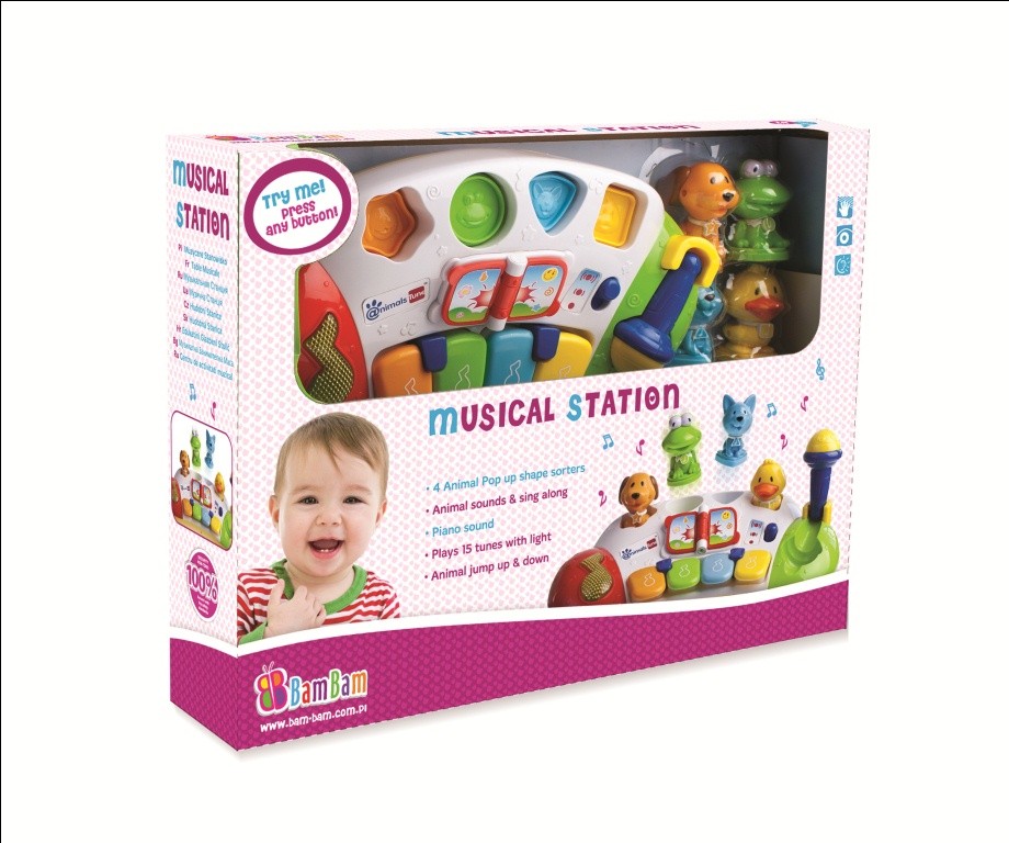 babashop.hu - BamBam Készségfejlesztő játék - zenélő állomás