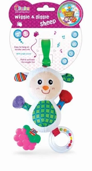 babashop.hu - BamBam Rágóka csörgő - plüss bárány csíptetőve