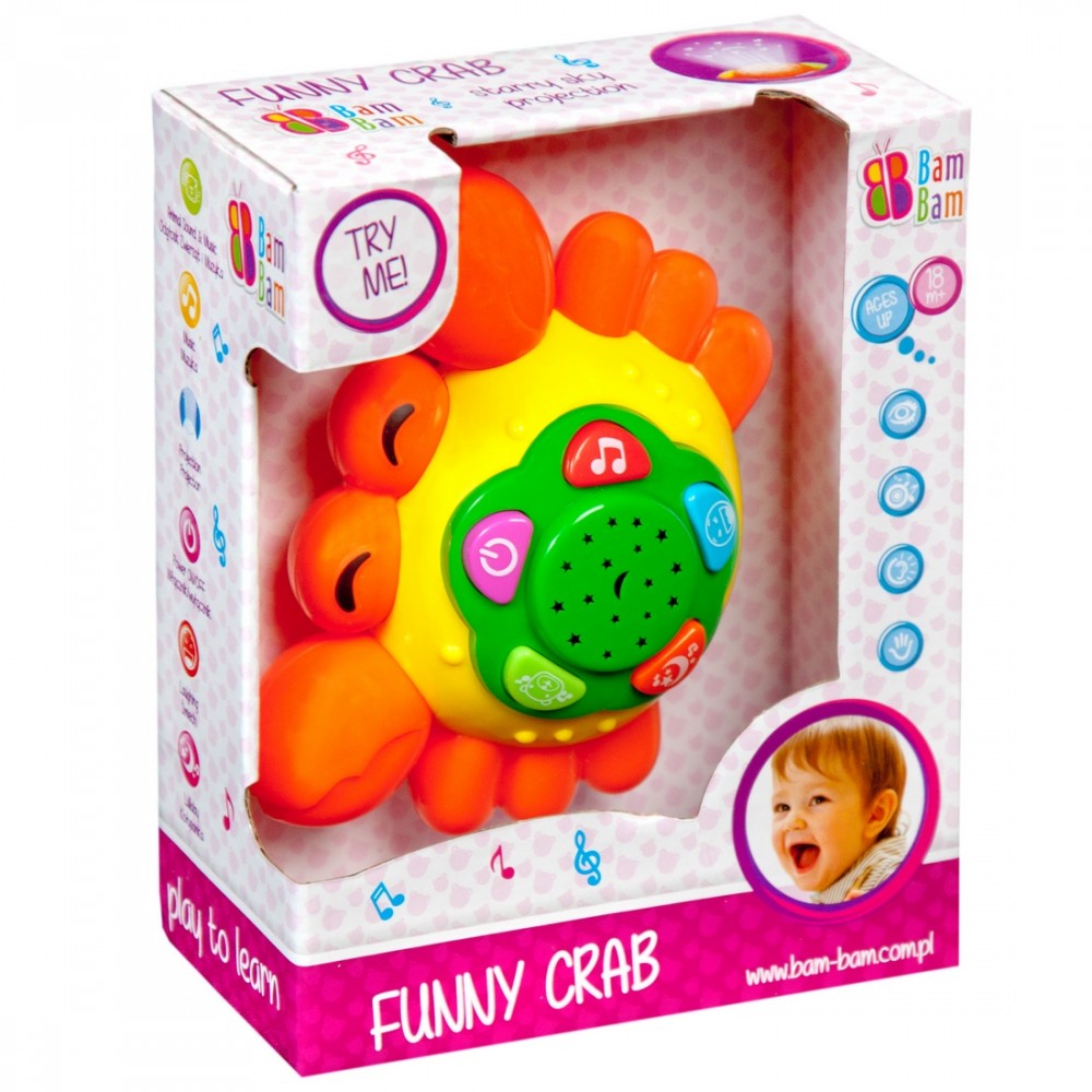 babashop.hu - BamBam Készségfejlesztő játék - zenélő rák