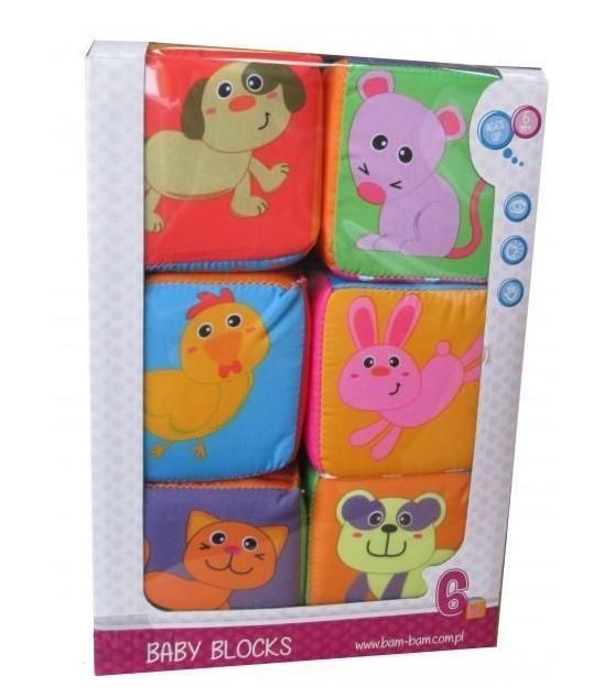 babashop.hu - BamBam állatos játékkocka 6db