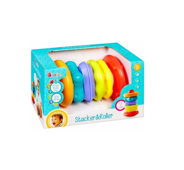 babashop.hu - BamBam Stacker&Roller gurulós toronyépítő játék