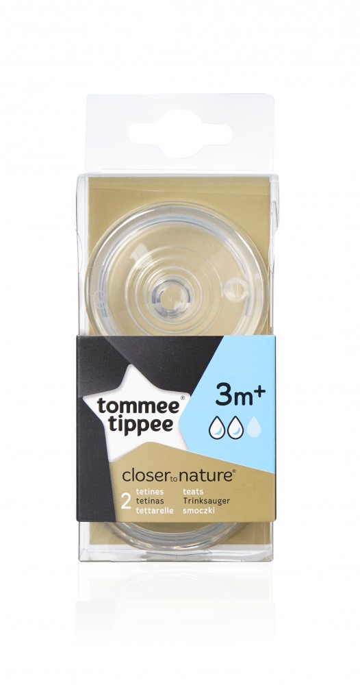 babashop.hu - Tommee Tippee közepes folyású cumisüveg cumi (2db) Bpa-mentes
