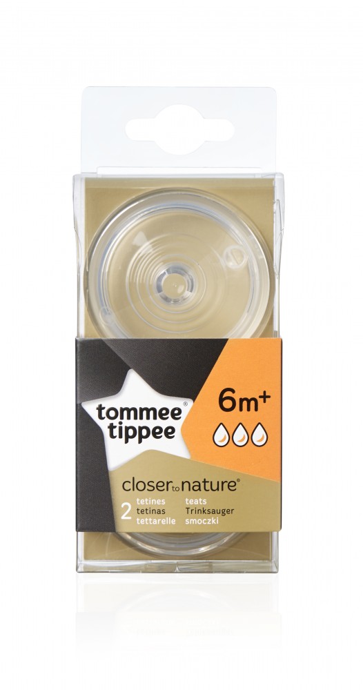 babashop.hu - Tommee Tippee gyors folyású cumisüveg cumi (2db) Bpa-mentes 42112441