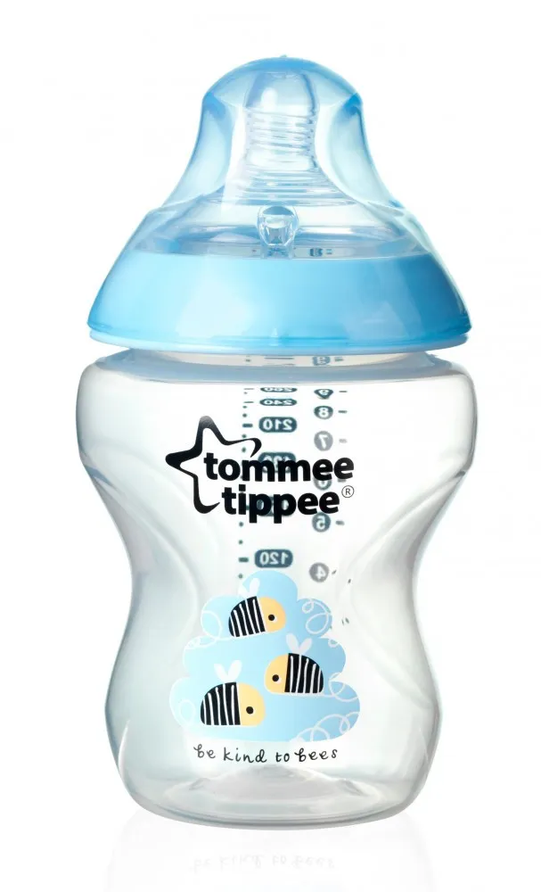 babashop.hu - Tommee Tippee Közelebb a természeteshez BPA-mentes cumisüveg 260ml színes kék