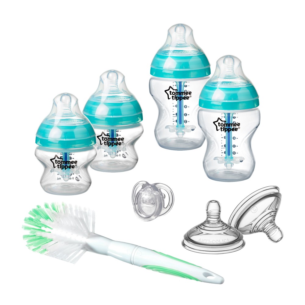 babashop.hu - Tommee Tippee Advanced Anti-colic ujszülött cumisüveg kezdőszett türkiz