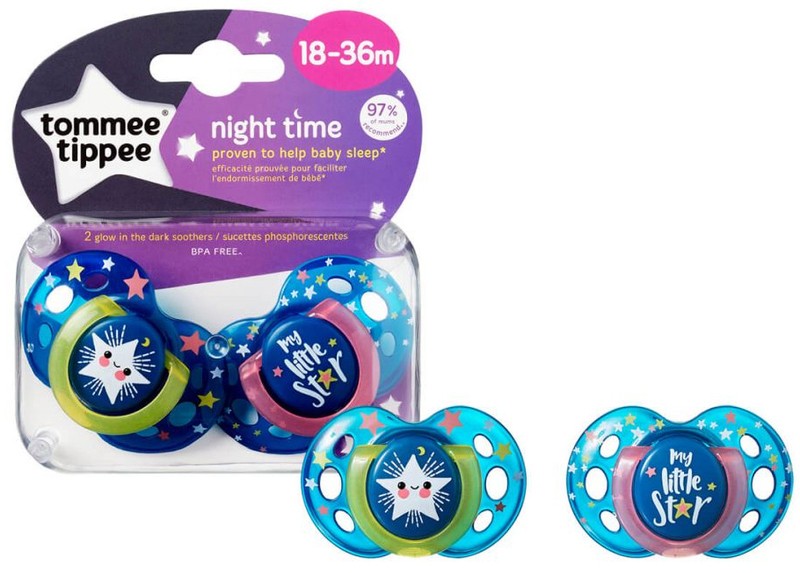 babashop.hu - Tommee Tippee Közelebb a természeteshez Night játszócumi 18-36 hó 2 db