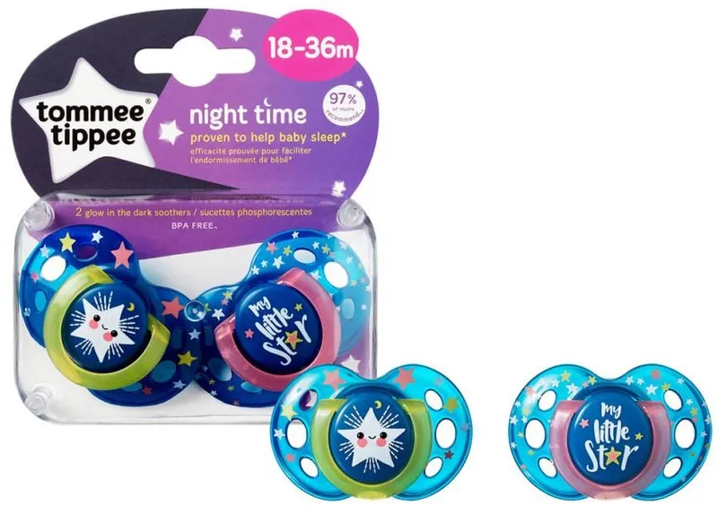 babashop.hu - Tommee Tippee Közelebb a természeteshez Night játszócumi 18-36 hó 2 db