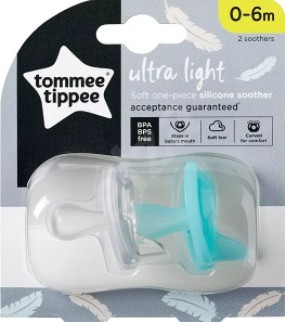 babashop.hu - Tommee Tippee Ultra könnyű szilikon játszócumi 0-6 hó 2db