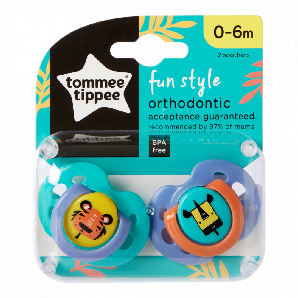 babashop.hu - Tommee Tippee Ecomm Fun játszócumi 0-6hó (2db)
