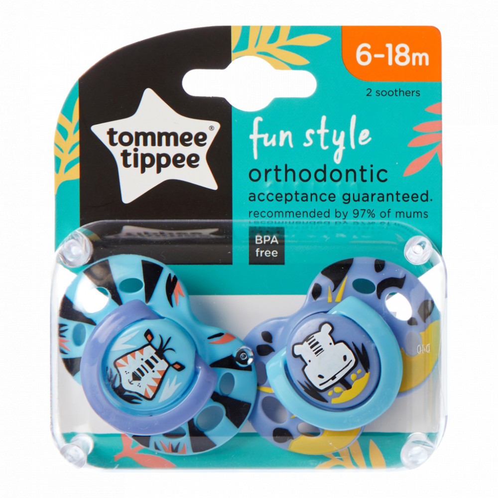 babashop.hu - Tommee Tippee Ecomm Fun játszócumi 6-18 hó (2db)