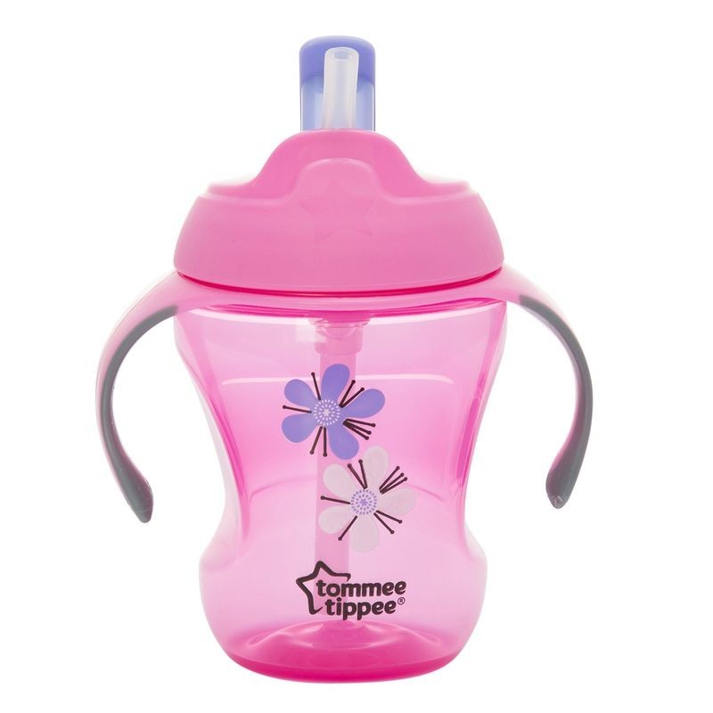 babashop.hu - Tommee Tippee EXPLORA Easy Drink Straw Cup 230ml 6+ (szívószálas,fogókarral)