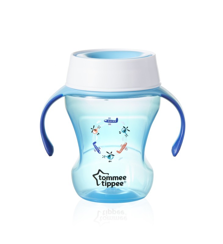 babashop.hu - Tommee Tippee 360 fokos itatópohár 230ml kék/pink