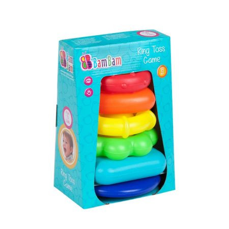 babashop.hu - BamBam toronyépítő játék - színes piramis