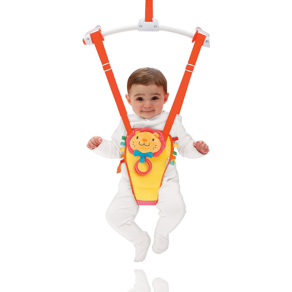 babashop.hu - Munchkin ajtóra akasztható hinta - sárga oroszlános