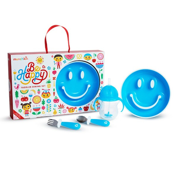 babashop.hu - Munchkin Be Happy étkészlet - kék