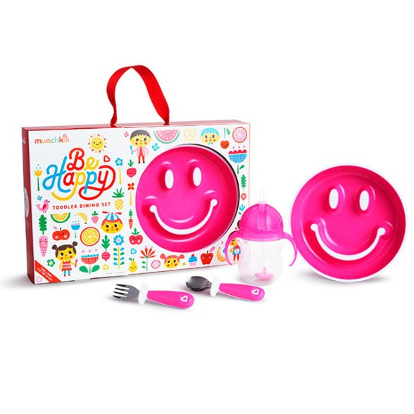 babashop.hu - Munchkin Be Happy étkészlet - pink