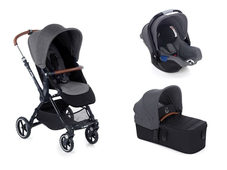babashop.hu - Jané Kendo babakocsi + Koos i-Size R1 hordozó + Micro mózes - T34 Jet Black 2020