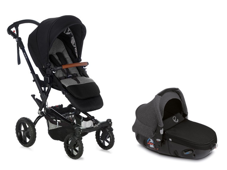 babashop.hu - Jané Crosswalk R babakocsi + Matrix Light 2 mózessé alakítható hordozó - T34 Jet Black 2020